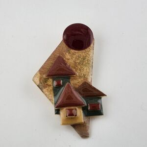 lucinda house pin‎ Brooch